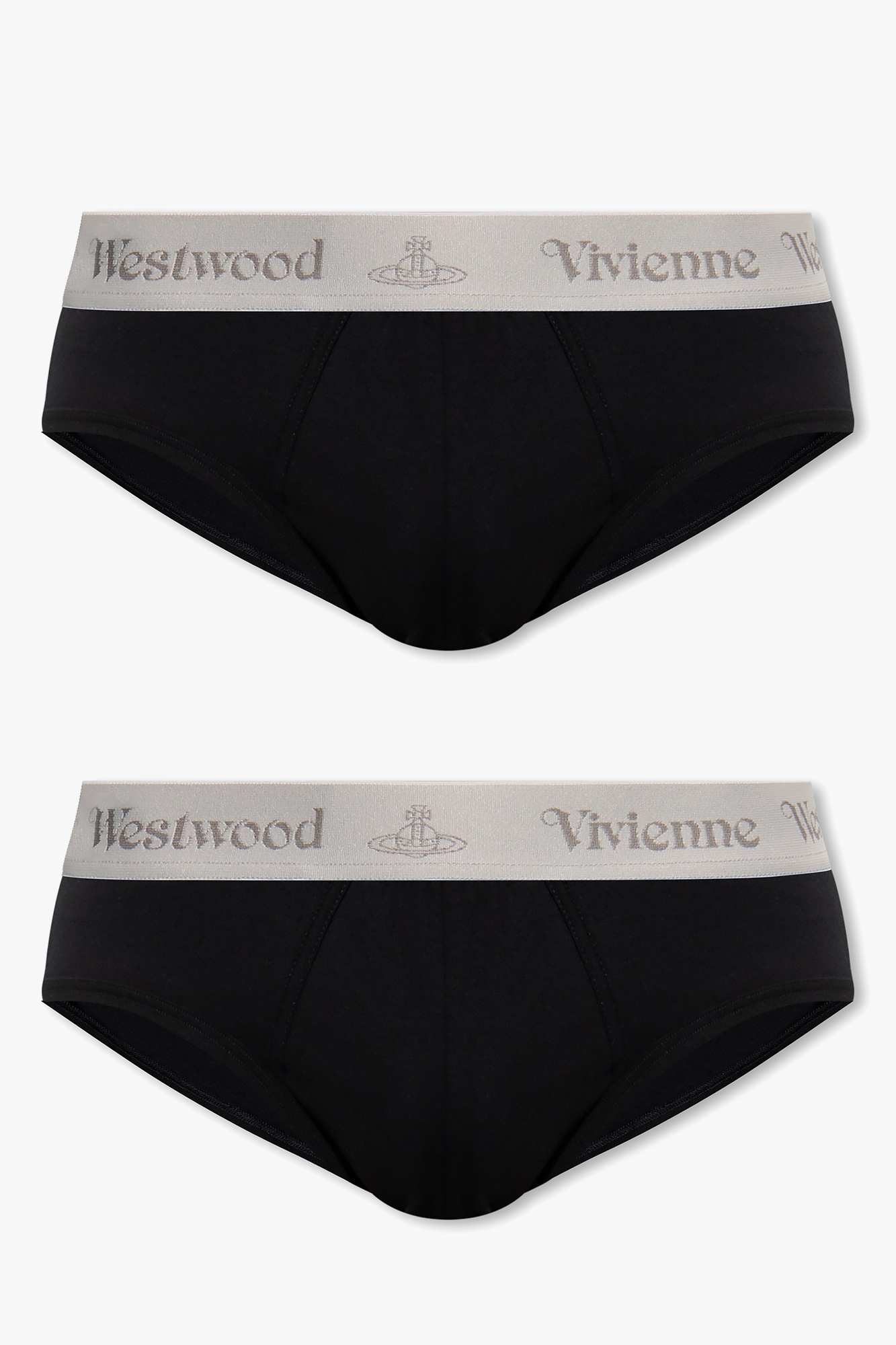 Black Branded briefs 2-pack Vivienne Westwood